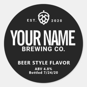 Custom Beer Canning Labels - Change words colours