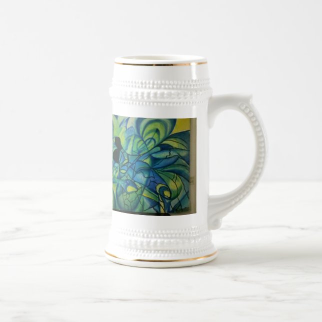 Custom Beer Stein 18oz mug (Right)