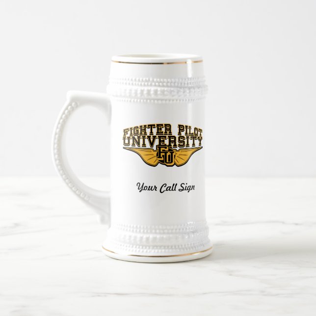 Custom Beer Stein w/call sign (Left)