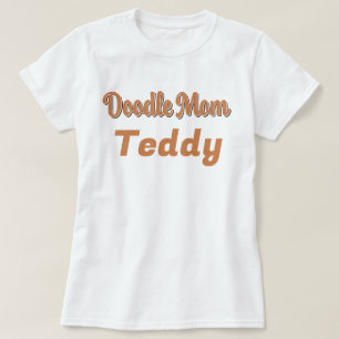 Custom Bernedoodle Doodle Mom Tricolor Pet Name T-Shirt