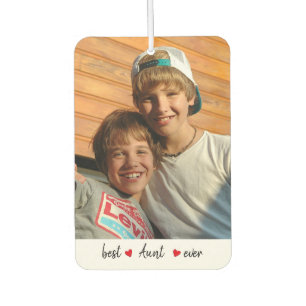 Custom Best Aunt Ever 2 Photo Air Freshener