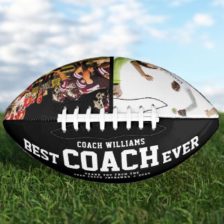 Custom BEST COACH EVER Cool Thank You 2 Photos Football