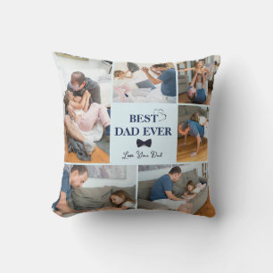 Custom Best Dad Ever Throw Pillow