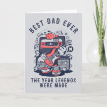 Custom Best Dad Ever Year Retro Cassette
