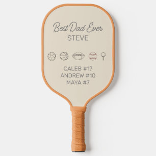 Custom Best Dad Every Sports  Pickleball Paddle