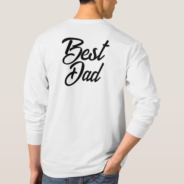 Custom Best Dad PROBLEM SOLVER Men Funny Graphic T-Shirt (Back)
