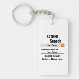 Custom Best Father search result funny fathers day Keychain