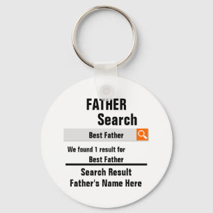 Custom Best Father search result funny fathers day Keychain