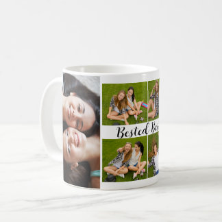 Custom Best Friend Photo Collage Personalized Coffee Mug