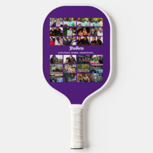 Custom Best Friends Forever Brothers Photo Collage Pickleball Paddle