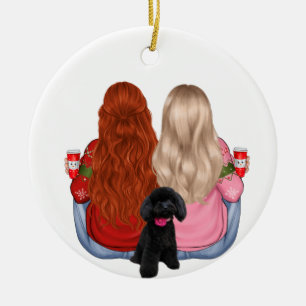 Custom Best Friends Forever Ceramic Ornament