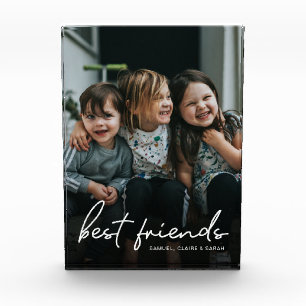 Custom Best Friends Personalized kids Friendship Photo Block