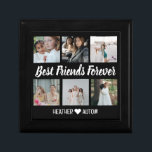 Custom Best Friends Photo Grid Collage Keepsake Gift Box<br><div class="desc">Looking for the perfect gift for your best friend? Look no further than this personalized custom best friends photo grid collage keepsake box! This keepsake jewellery box is the perfect gift for your bestie. This one-of-a- kind gift is perfect for any friend who wants to keep all of her favourite...</div>