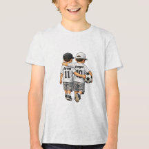 Custom Best Friends Soccer Boys Kids T-Shirt