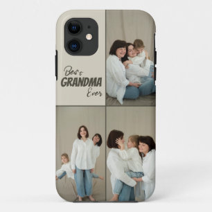 Custom Best Grandma Ever Photos iPhone Case