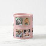 Custom Best Grandma Grandkids 6 Photo Collage Pink Mug<br><div class="desc">Unique photo collage mug  in pink personalized with 6 grandchildren pictures for grandma's birthday or any holiday . Makes a special keepsake mug for grandmother.</div>