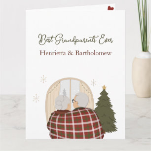Custom Best Grandparents Christmas Card