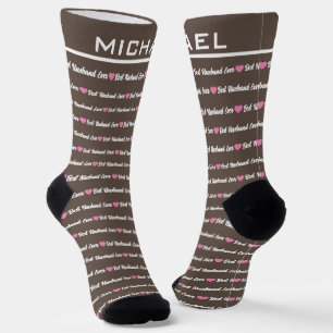 Custom "Best Husband Ever" Personalized Name Socks