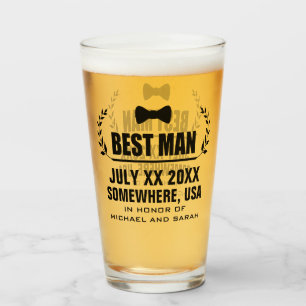 Custom Best Man Glass