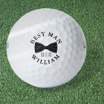 Custom Best Man Groomsman Wedding Golf Balls<br><div class="desc">Personalize the name for your best man,  groomsmen or any other wedding party guest. Designed by Thisisnotme©</div>