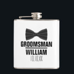 Custom Best Man Groomsman Wedding Hip Flask<br><div class="desc">Personalize the name for your best man,  groomsmen or any other wedding party guest. Designed by Thisisnotme©</div>