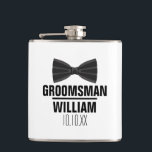 Custom Best Man Groomsman Wedding Hip Flask<br><div class="desc">Personalize the name for your best man,  groomsmen or any other wedding party guest. Designed by Thisisnotme©</div>