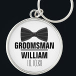 Custom Best Man Groomsman Wedding Keychain<br><div class="desc">Personalize the name for your best man,  groomsmen or any other wedding party guest. Designed by Thisisnotme©</div>