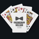 Custom Best Man Groomsman Wedding Playing Cards<br><div class="desc">Personalize the name for your best man,  groomsmen or any other wedding party guest. Designed by Thisisnotme©</div>