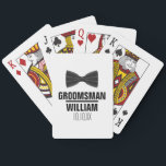 Custom Best Man Groomsman Wedding Playing Cards<br><div class="desc">Personalize the name for your best man,  groomsmen or any other wedding party guest. Designed by Thisisnotme©</div>