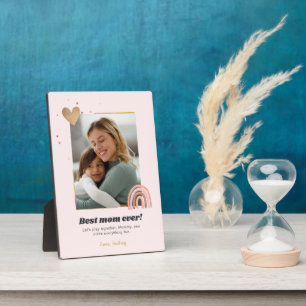 Custom Best Mom Ever Photo Plaque Gift