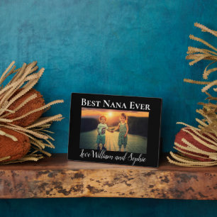 Custom Best Nana Ever Photo Keepsake  Plaque