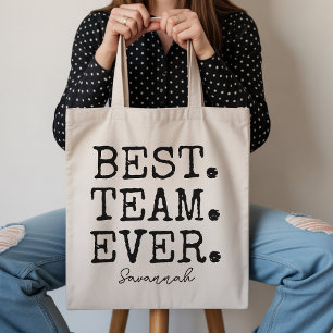 Custom Best Team Ever Tote Bag Gift for Coworkers