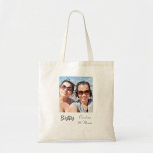Custom Bestie Tote Bag with Personalized Photo