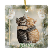 Custom Besties Christmas Pet Ornament