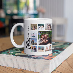 Custom Besties Photo Collage Coffee Mug