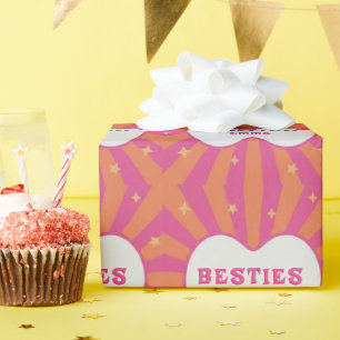 Custom "Besties" Sunburst Personalized Pillow – Em Wrapping Paper