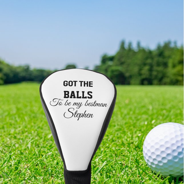 Custom  bestman wedding proposal  golf head cover (Creator Uploaded)