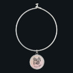 Custom BFF Name Girls Rule Friendship Bangle Bracelet<br><div class="desc">Celebrate your everlasting friendship with this custom BFF design. The design boasts the words 'Girls Rule' and your name with your bestie's on the baby pink watercolor background, making it a one-of-a-kind treasure. Show your BFF how much she means to you with this meaningful and stylish design. Order yours today...</div>