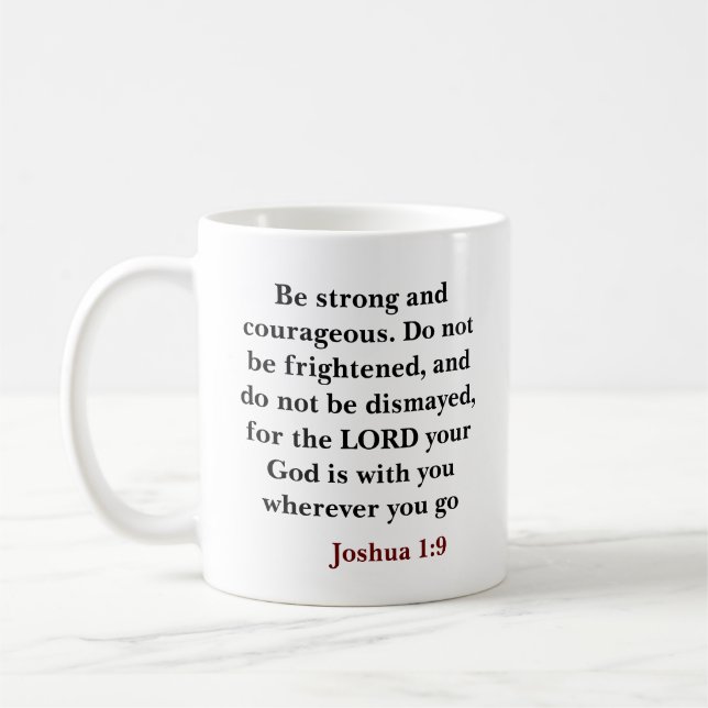 Custom bible verse Christian  Coffee Mug (Left)