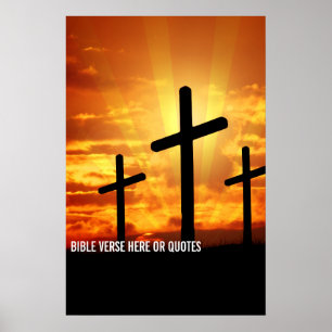 Custom Bible Verse Or Personalized Saying Quotes  Poster