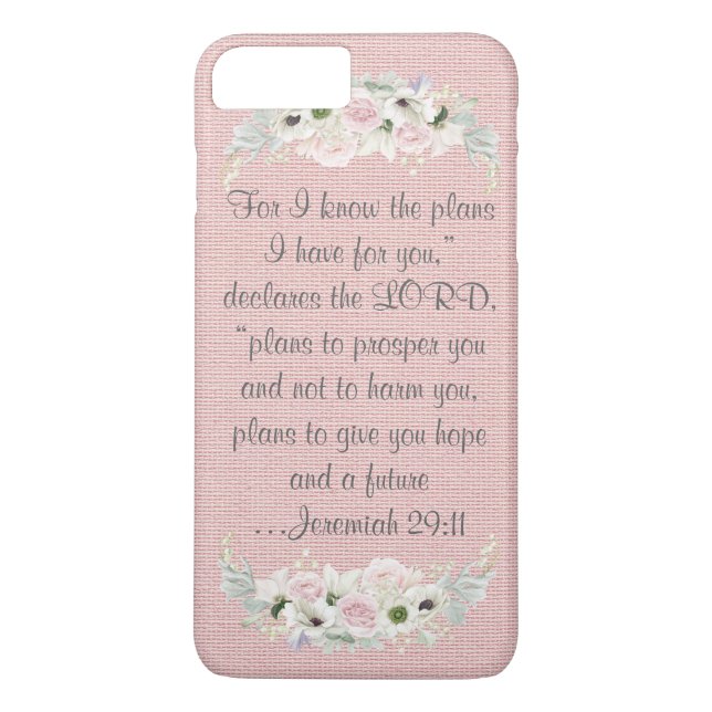 Custom Bible Verse Phone Case (Back)