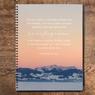 Custom Bible Verse   Swiss Alps Prayer Journal