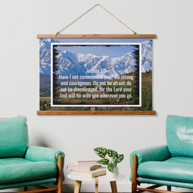 Custom bible verses quotes and personalized word  hanging tapestry (Living Room)