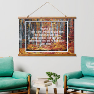 Custom bible verses quotes and personalized word hanging tapestry