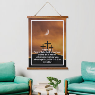 Custom bible verses quotes and personalized word hanging tapestry