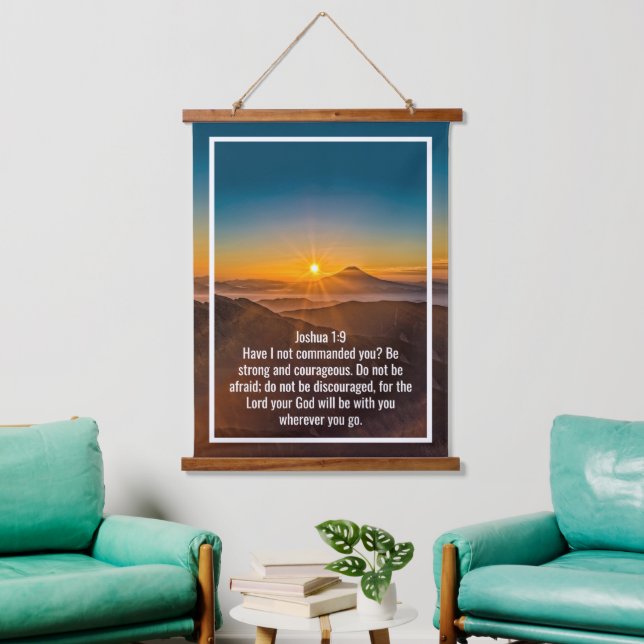 Custom bible verses quotes and personalized word  hanging tapestry (Living Room)