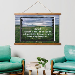 Custom bible verses quotes and personalized word hanging tapestry