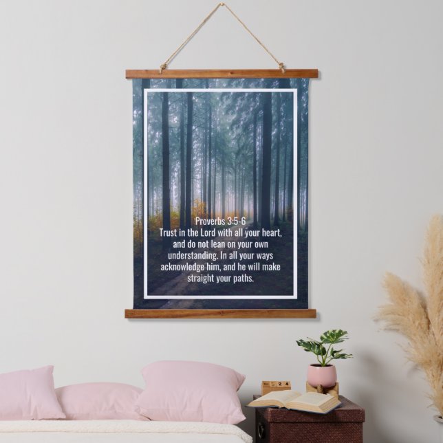 Custom bible verses quotes and personalized word  hanging tapestry (Bedroom)