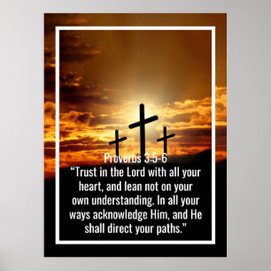 Custom bible verses quotes and personalized word poster