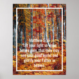 Custom bible verses quotes and personalized word poster